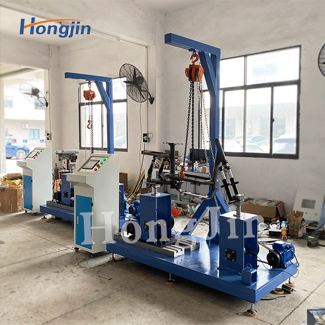 Frame vibration testing machine