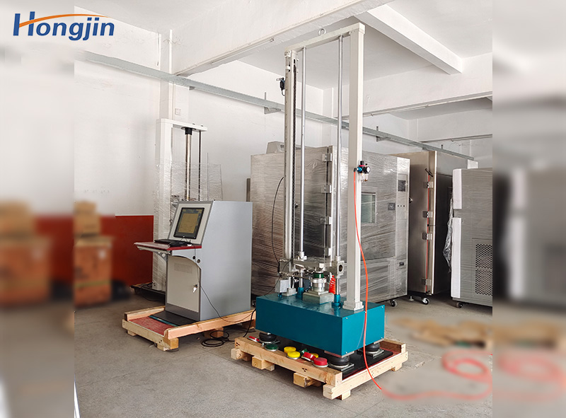 Pneumatic acceleration impact testing machine