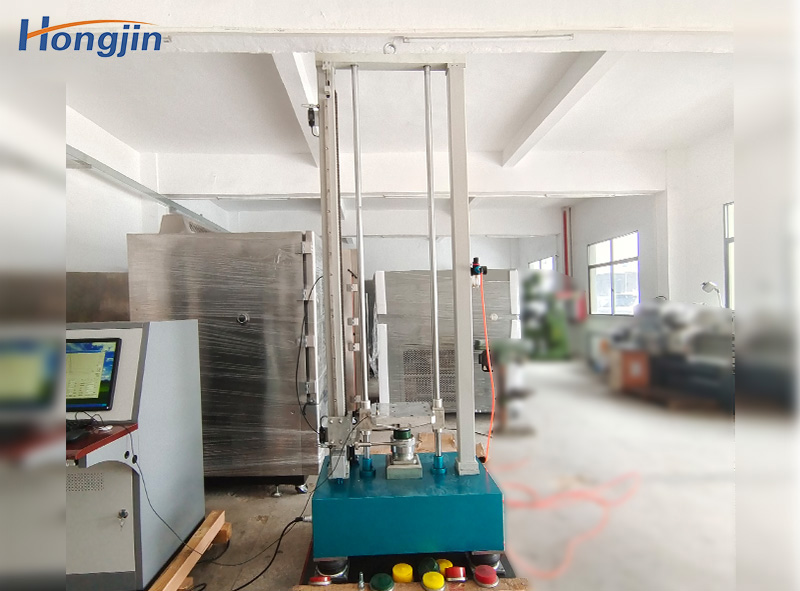 Pneumatic acceleration impact testing machine