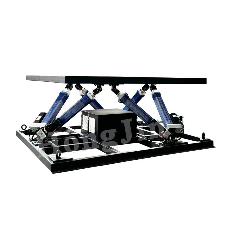 Six degrees of freedom rocking test bench