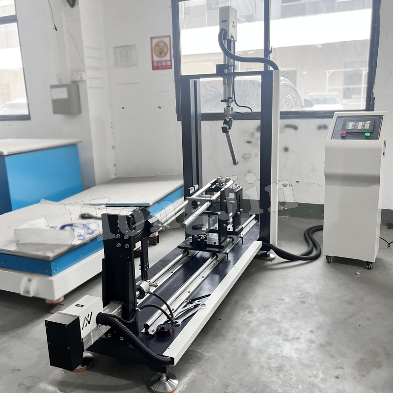 Bicycle frame horizontal and vertical fatigue testing machine