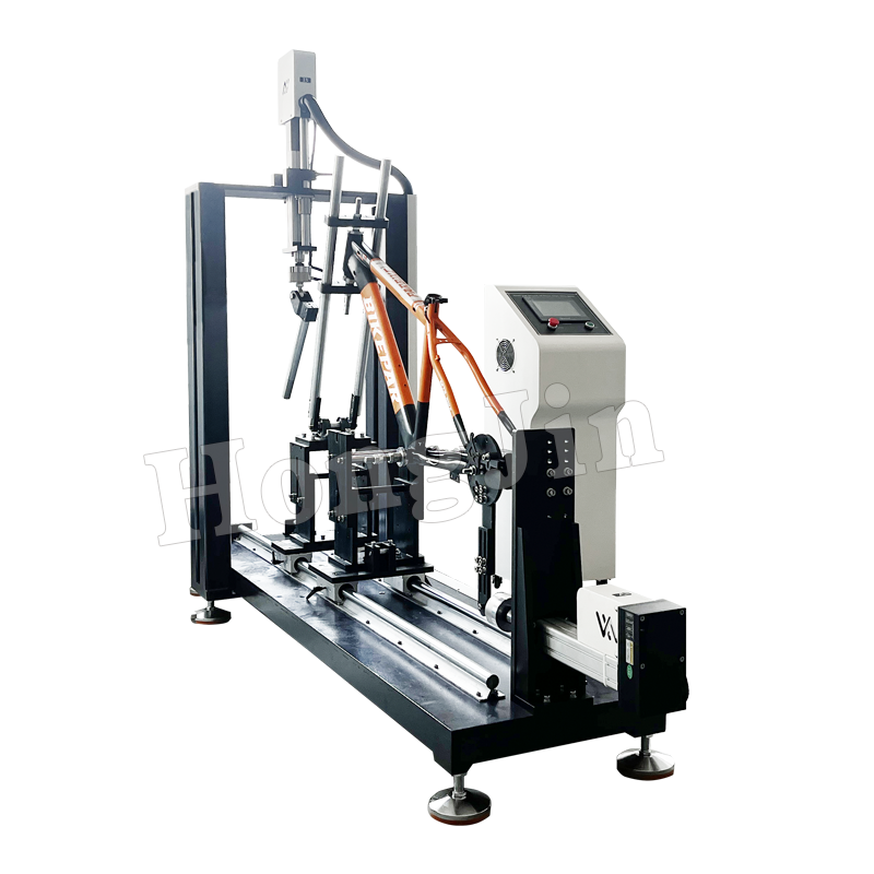 Bicycle frame horizontal and vertical fatigue testing machine