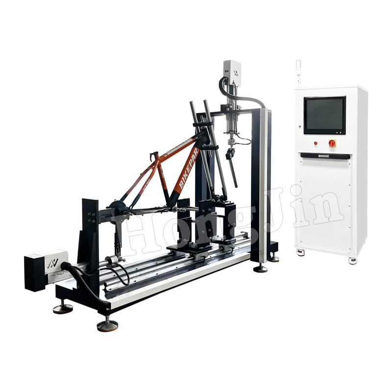 Bicycle frame horizontal and vertical fatigue testing machine